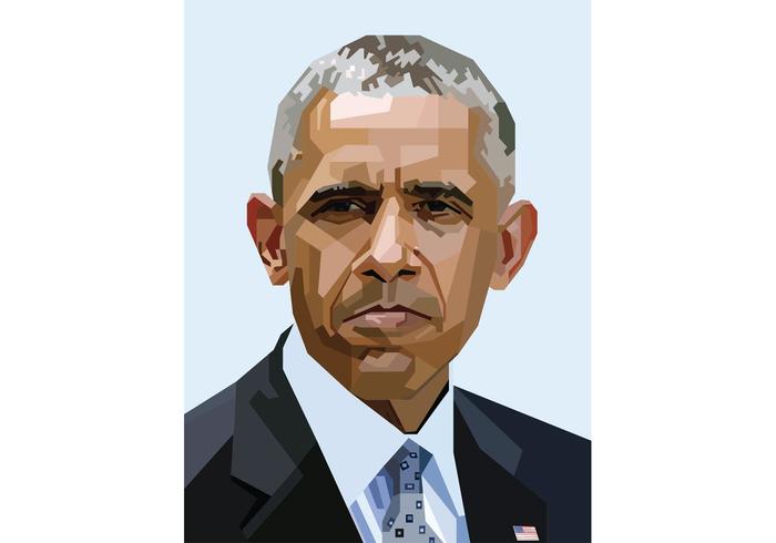 Free Obama Vector Portrait Skintone 