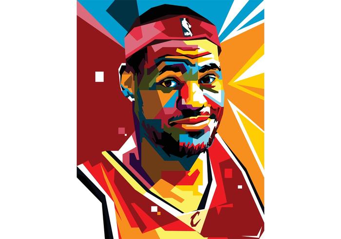 Free Lebron Vector Portrait Two