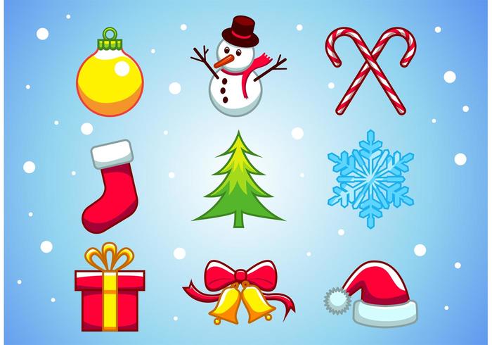 X mas Vector Elements 