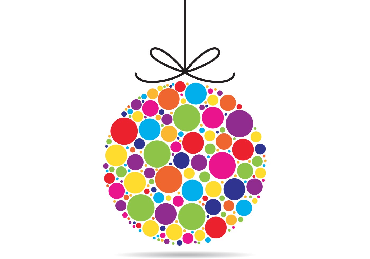 Download Colorful Xmas Ornament Vector - Download Free Vectors ...