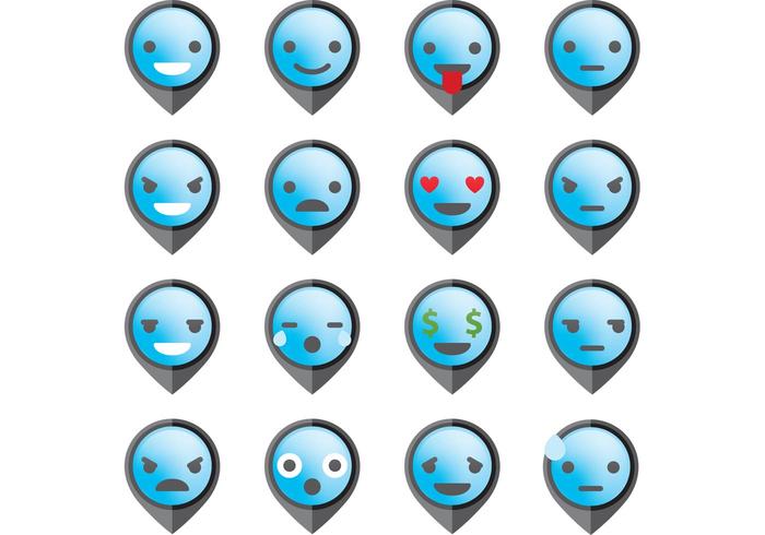 Pointer Emoticon Vectors Pointer Emoticon Vectors