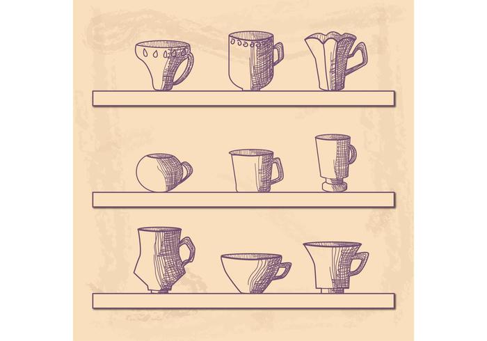 Hand Drawn Cup Vector 