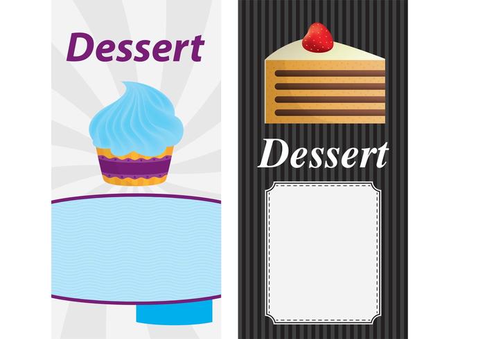 Cakes Card Vectors 02