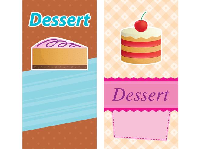 Cakes Card Vectors 01