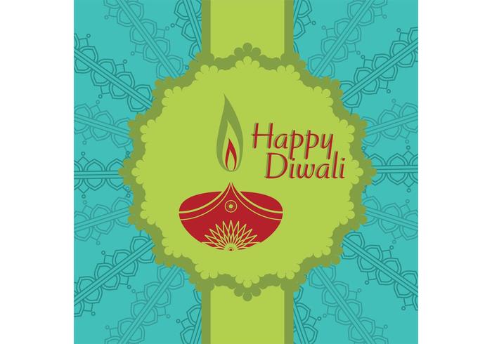 Diwali Vector Card 