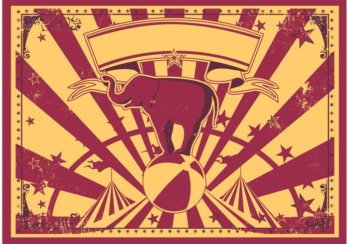 Vintage clásico del circo de la vendimia vector