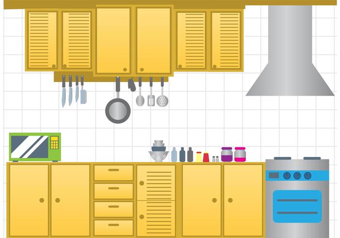 Download Modern Kitchen Vector - Download Free Vectors, Clipart Graphics & Vector Art