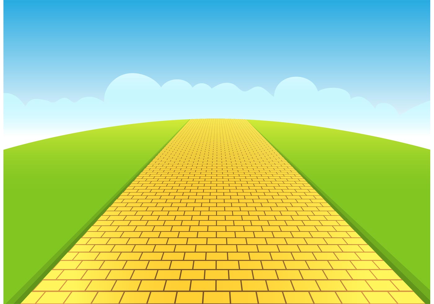 Download the Yellow Brick Road Vector 82445