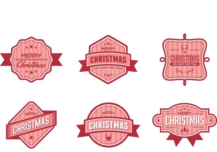 Christmas Badge Vectors Christmas Badge Vectors