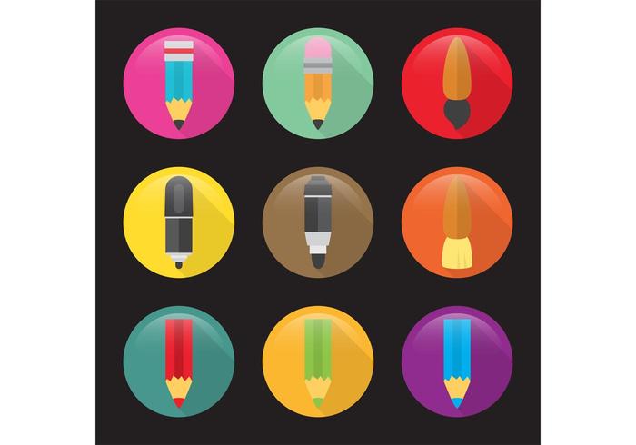 Flat Art Vector Icons