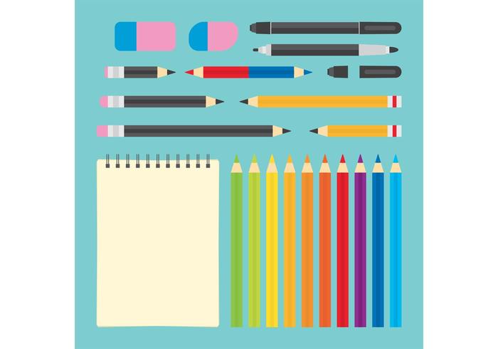Art Supplies Vectors Art Supplies Vectors
