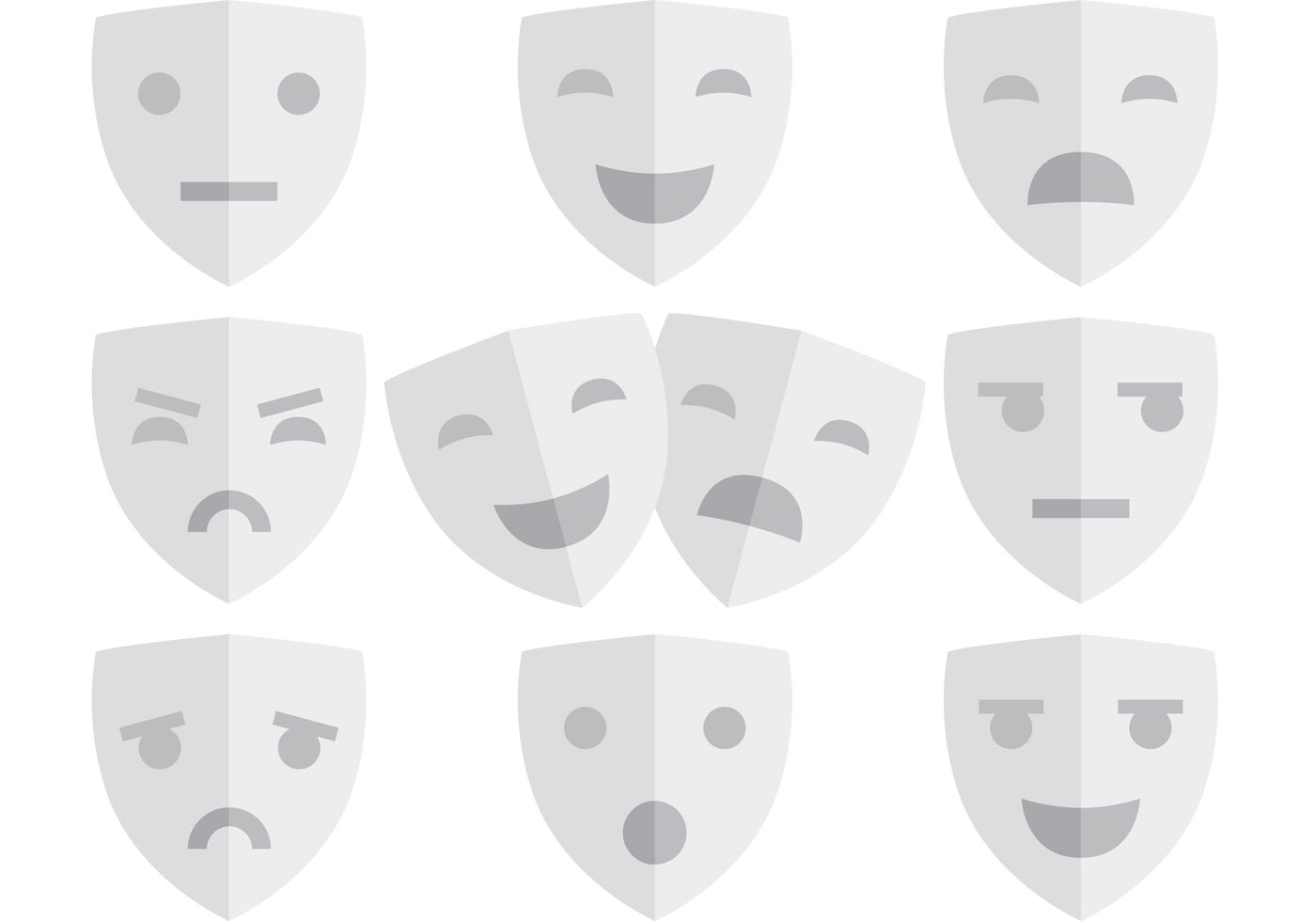 Turist Bror mørkere Theater Mask Vector Art, Icons, and Graphics for Free Download