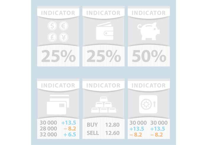 Financial Vector Indicator Banners Financial Vector Indicator Banners