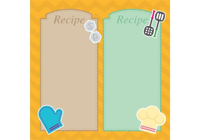 Recipe Card Vectors