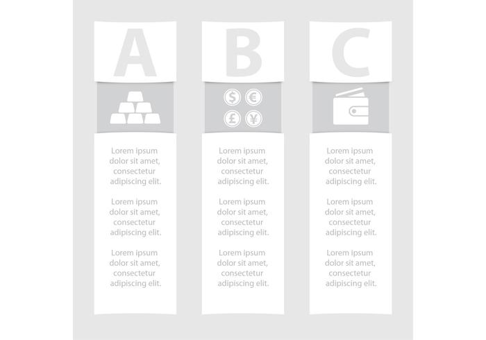 Monochrome Business Vector Banners