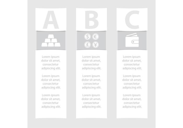 Monochrome Business Vector Banners