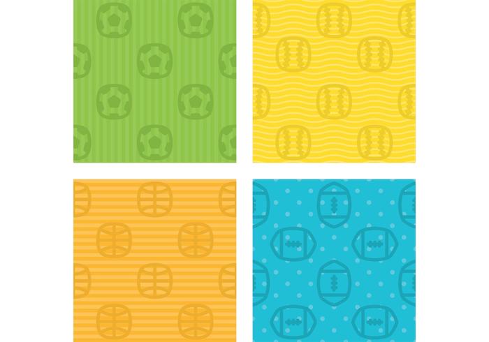 Sports Balls Pattern Vectors