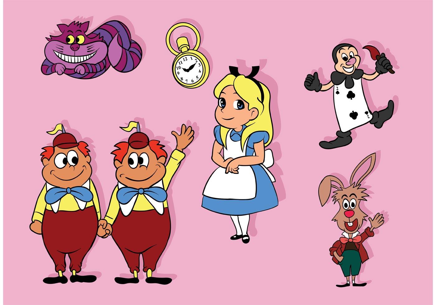 Alice In Wonderland Vector Pack Download Free Vector Art Stock Alice In Wonderland Vector Pack