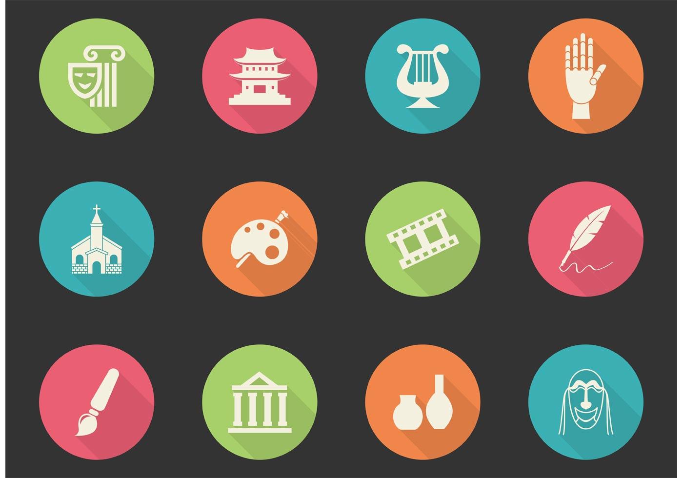 Arts And Culture Vector Icons 82614 Vector Art at Vecteezy