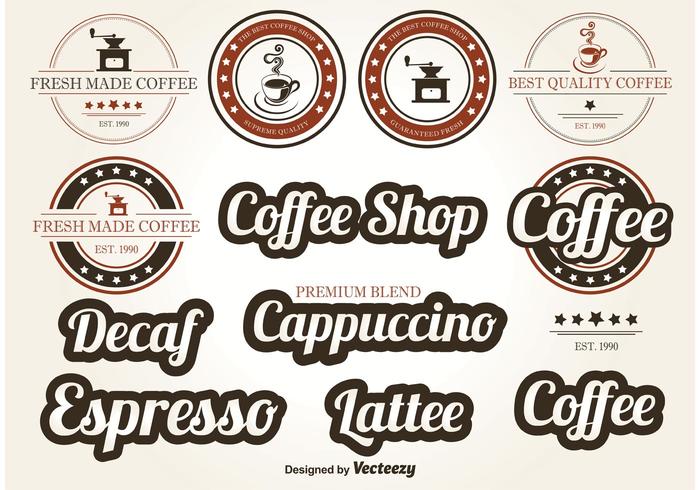 Coffee Vector Labels