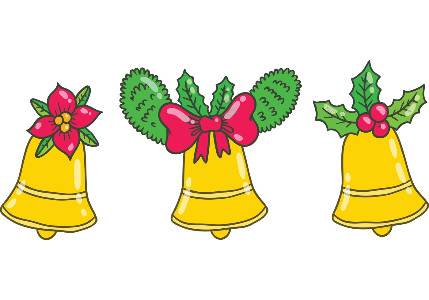Free Jingle Bells Vector Pack 82623 Vector Art at Vecteezy