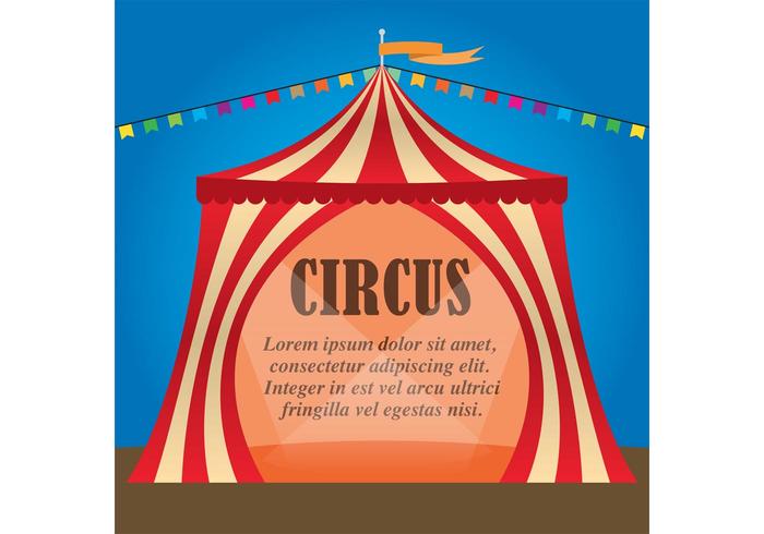 Vintage Circus Vector Backgroujnd