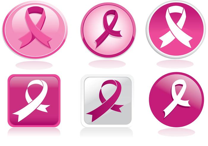 Breast Cancer Rbbon Vector Pack