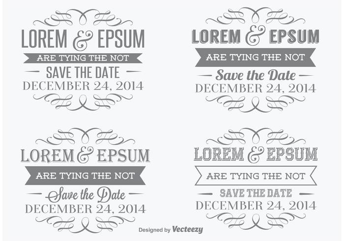 Save The Date Vector Labels Save The Date Vector Labels
