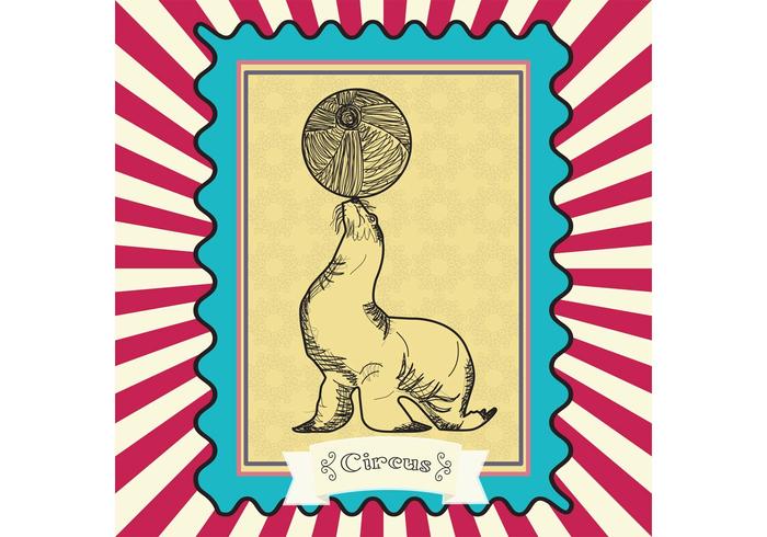 Vitnage Circus Vector Seal Card