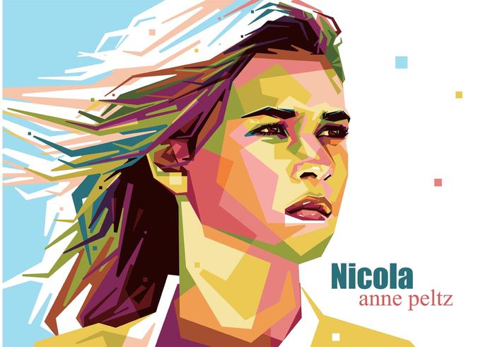 Nicola Anne Peltz Vector Portrait Nicola Anne Peltz Vector Portrait