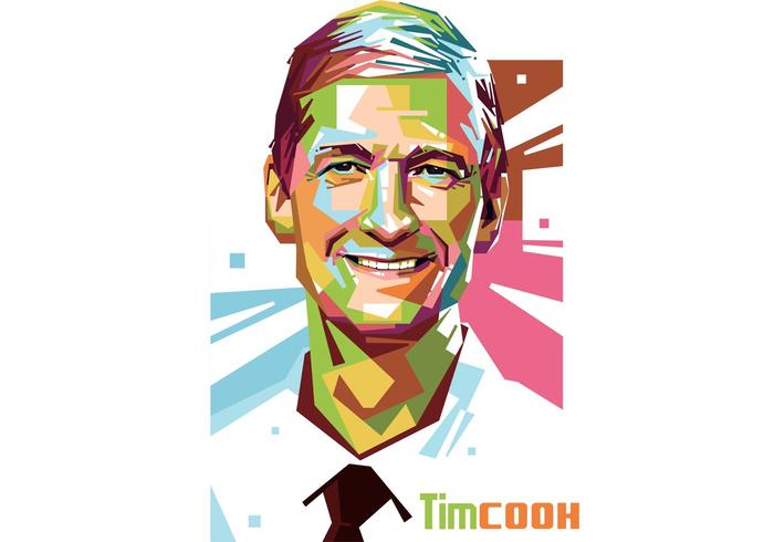 Tim Cook Vector Retrato