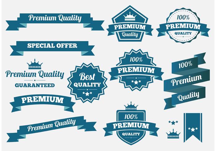 Premium Quality Vector Banners and Badges Premium Quality Vector Banners and Badges