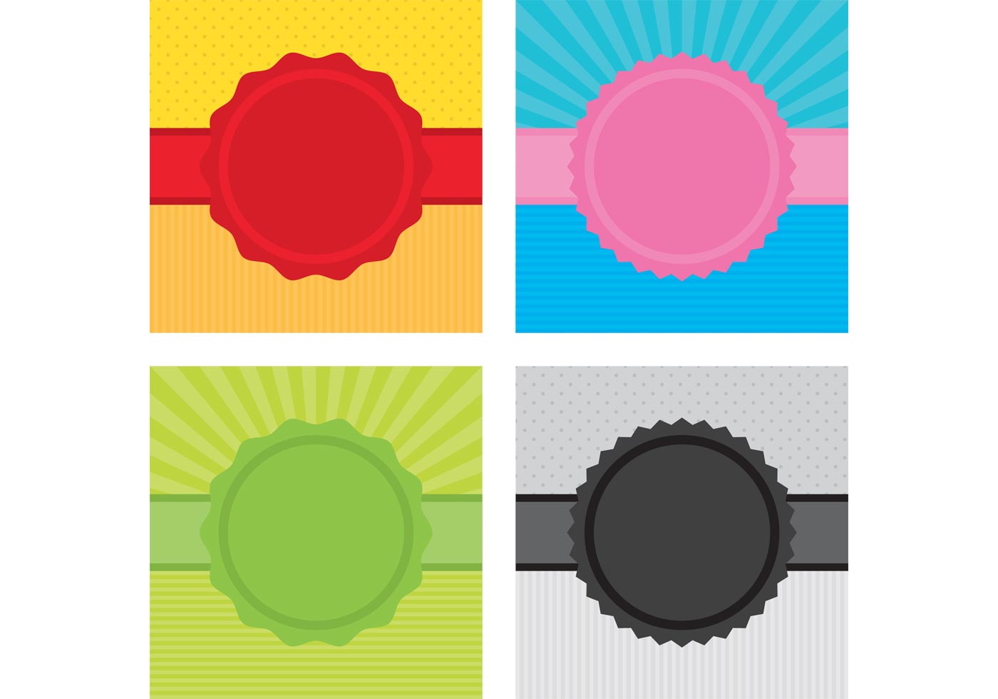 Ribbon Badge Vector Backgrounds 82757 Vector Art at Vecteezy