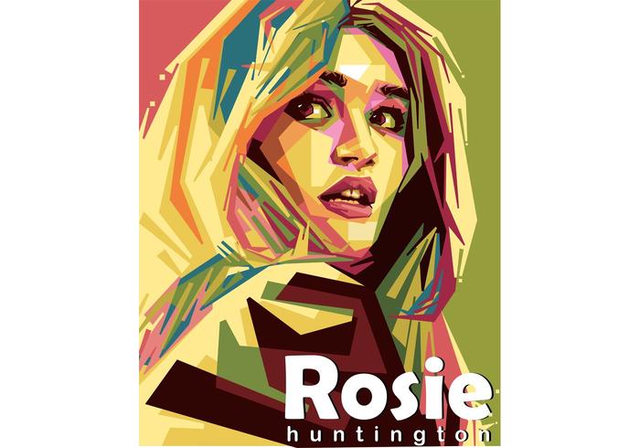 Rosie Huntington Vector Portrait Rosie Huntington Vector Portrait