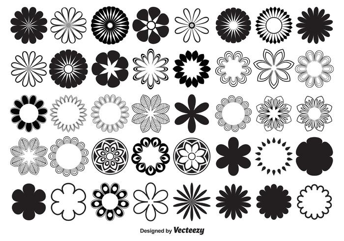 Vector Flower Shapes