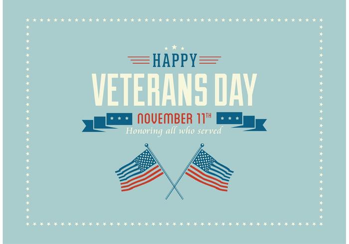 Free Happy Veterans Day Vector Wallpaper