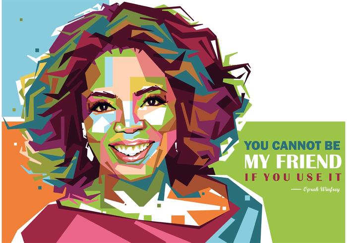 Oprah Winfrey Vector Portrait Oprah Winfrey Vector Portrait