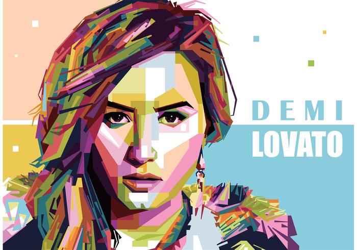 Demi Lovato Vector Portrait 