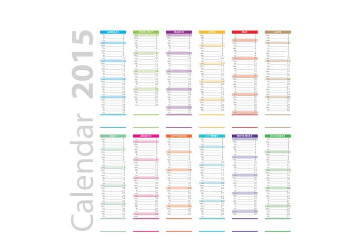 Vertical Daily Planner Vector