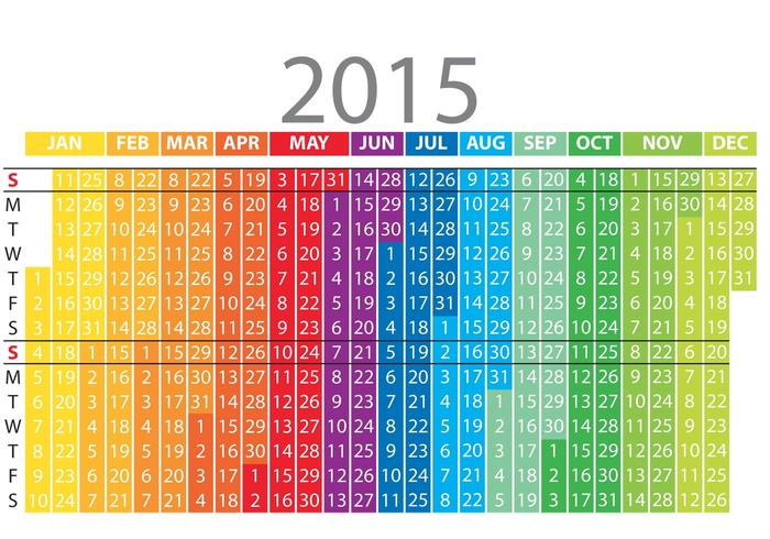 Rainbow Daily Planner Vector Rainbow Daily Planner Vector