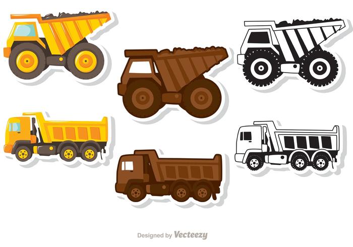 Dump Truck Vectores Pack