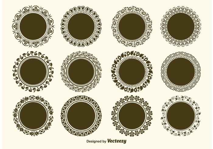 Round Decorative Vector Frame Vectors