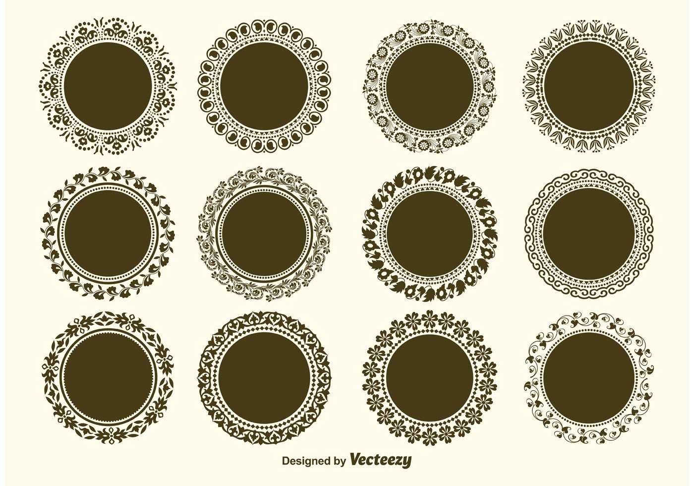 Download Round Decorative Vector Frame Vectors - Download Free ...
