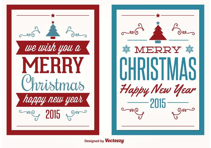 Vector Christmas Greeting Cards