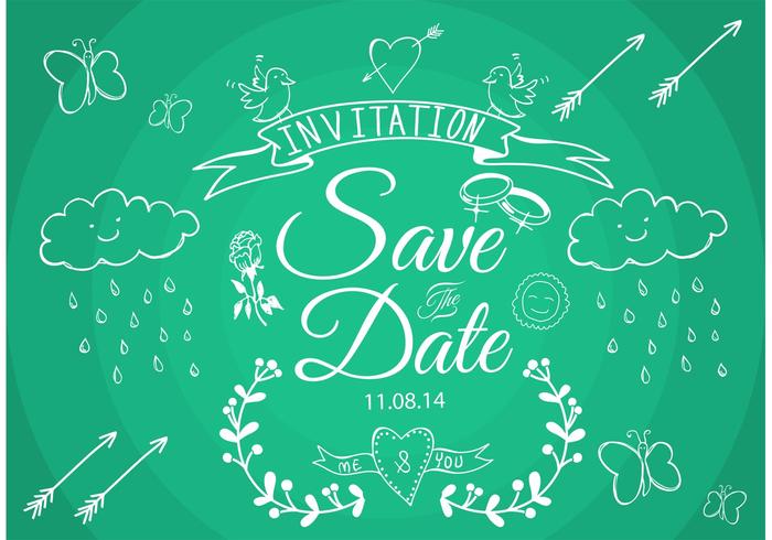 Save the Date Vectors 