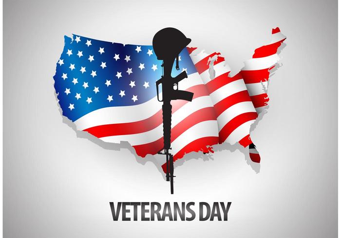 Veteran's Day Vector Background 