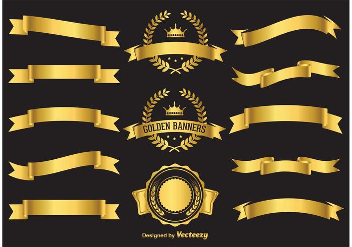 Gold Vector Banners Gold Vector Banners
