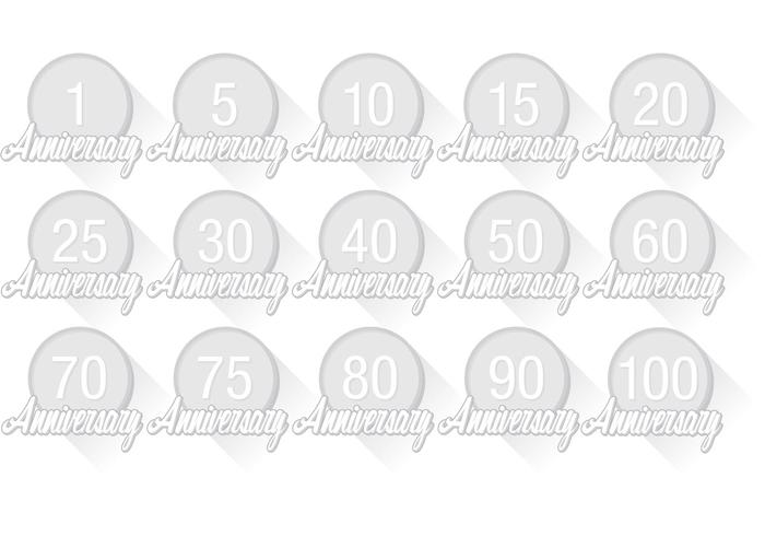 Anniversary Badge Vectors 