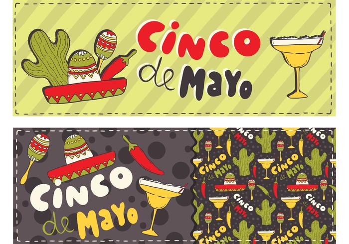 Libere Cinco De Mayo Banner Vectores