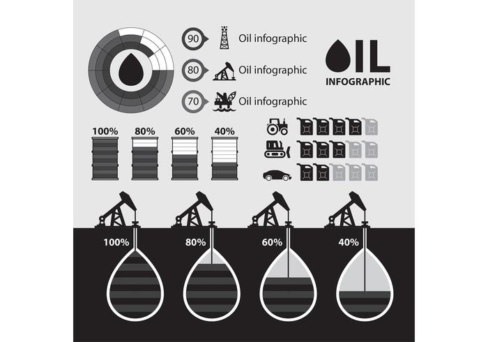 Oil Infographic Vector 